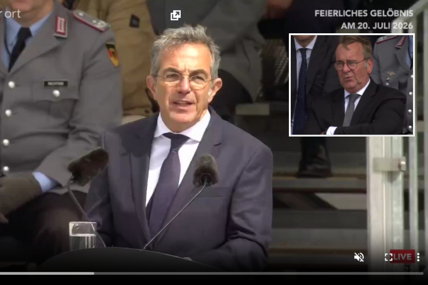 Mutige Rede von Navid Kermani bei der feierlichen Vereidigung von Bundeswehr-Rekruten am 20. Juli 2026 im Bendlerblock