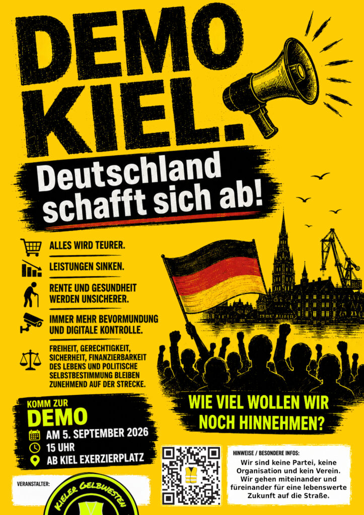 Flyer mit den Eckdaten.