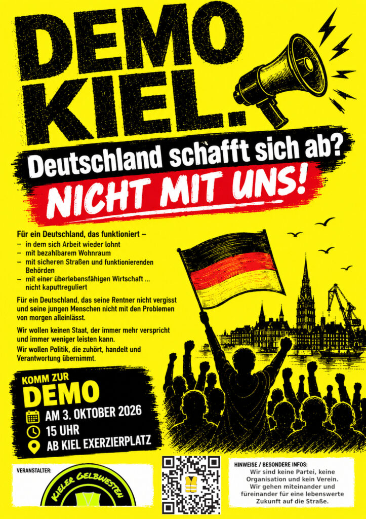 Flyer mit den Eckdaten