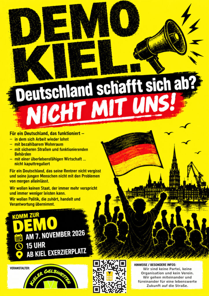 Flyer mit den Eckdaten